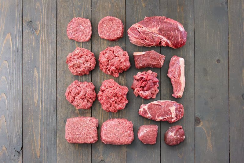 Premium beef steaks