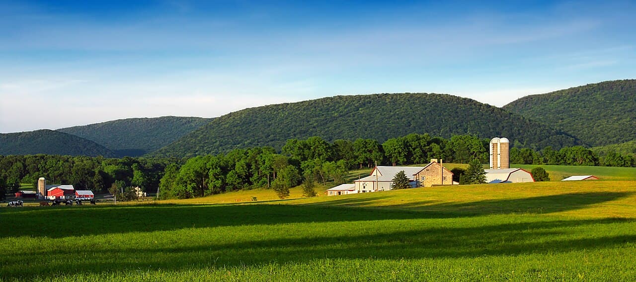 Local farmland vista